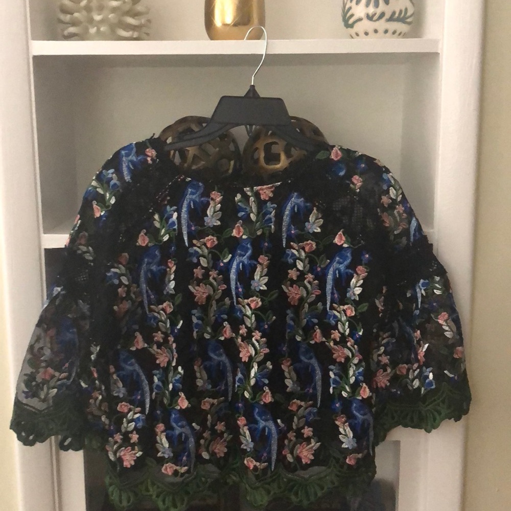 Floral lacy top